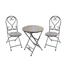 Mosaic Bistro Table and Chairs Set