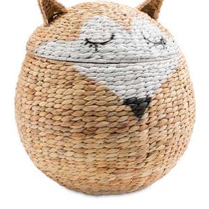 Woven Fox Storage Basket