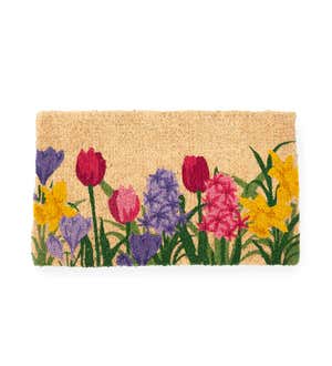 Spring Blooms Coir Doormat