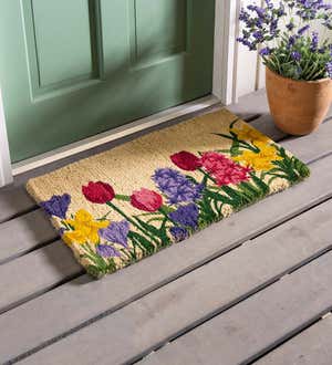 Spring Blooms Coir Doormat