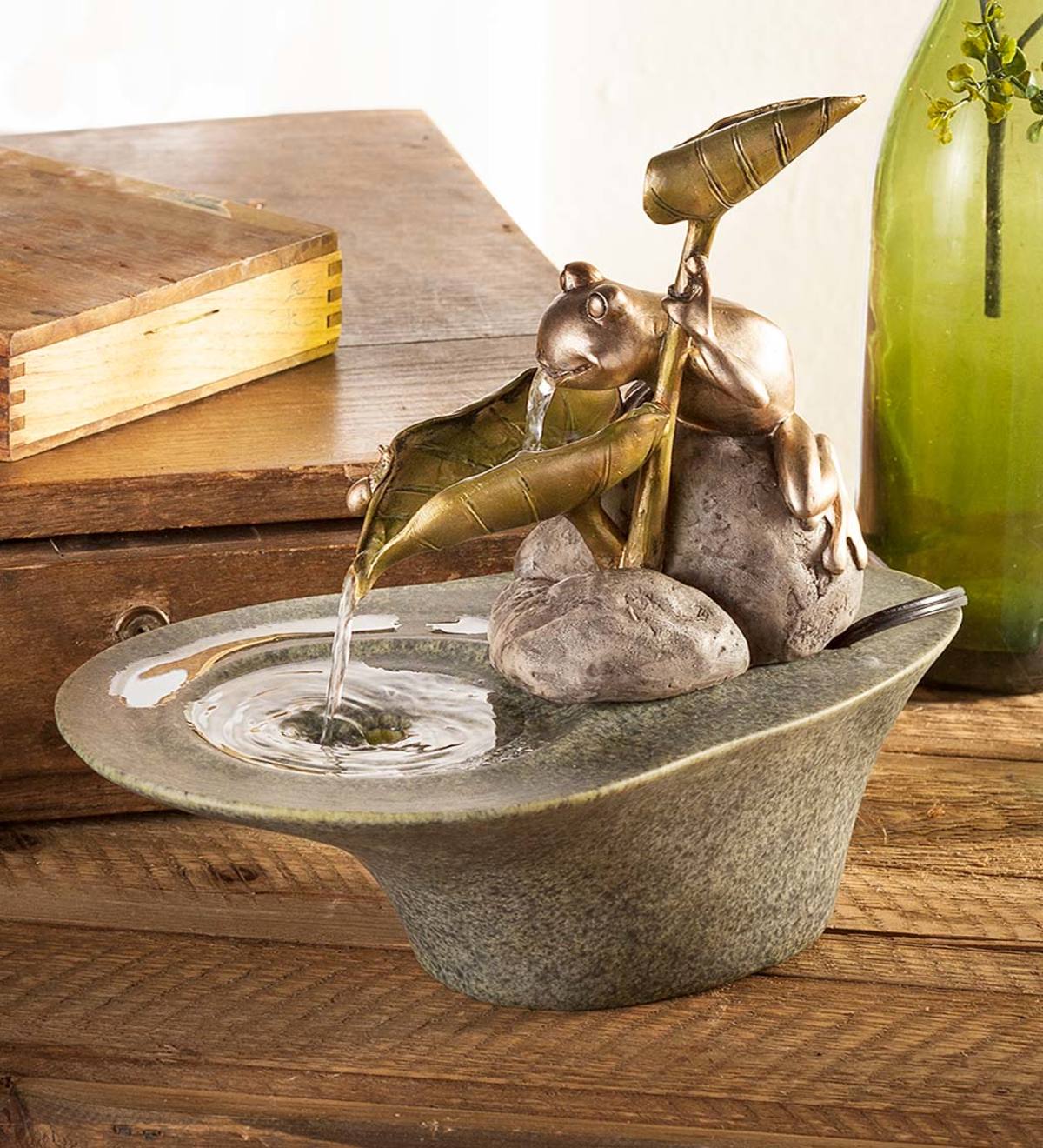 Frog Tabletop Fountain