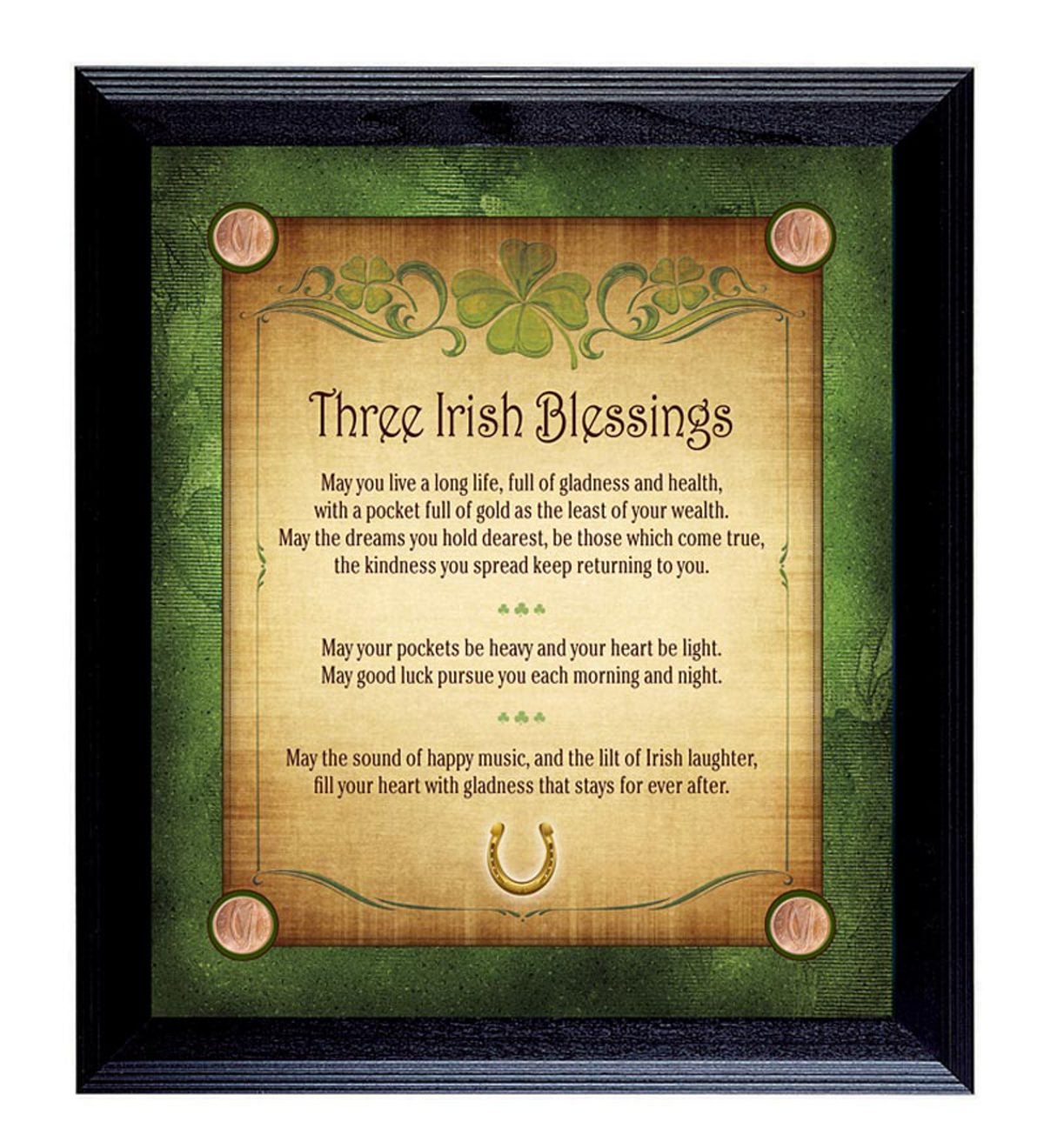 Three Irish Blessings Wall Art