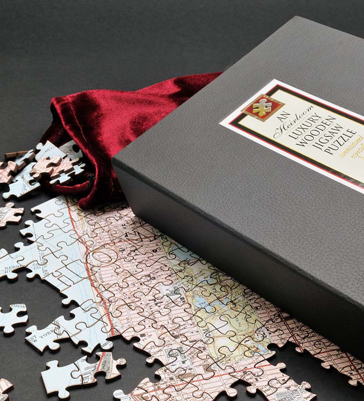 Personalized Vintage Map Jigsaw Puzzle