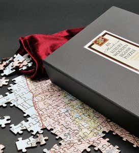 Personalized Vintage Map Jigsaw Puzzle