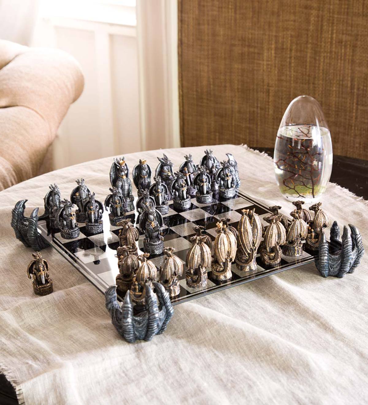 4-way Chess Set 4-player Chess Board Games Medieval Chess Set With