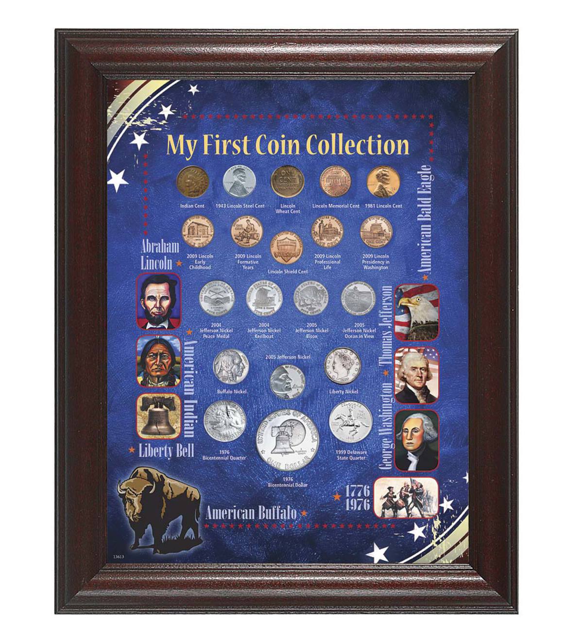My First Coin Collection with Frame
