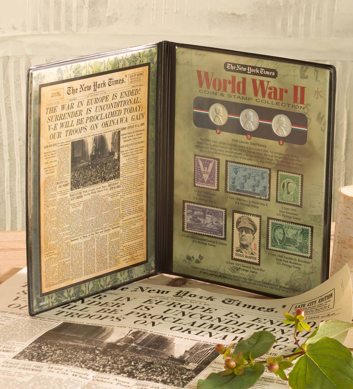 New York Times World War II Coin and Stamp Set