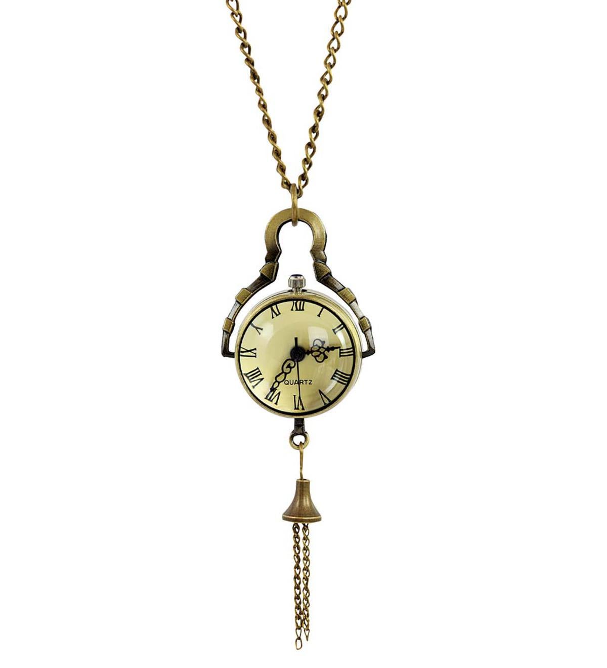 Glass Ball Watch Necklace