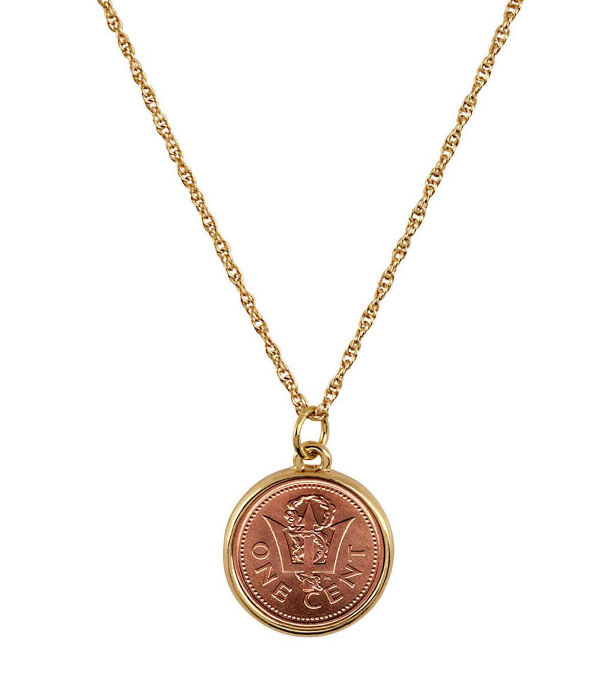 Trident Coin Necklace