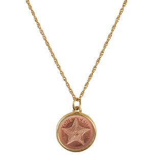 Starfish Coin Necklace