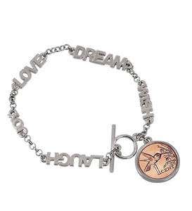 Inspirational Bracelet with Coin
