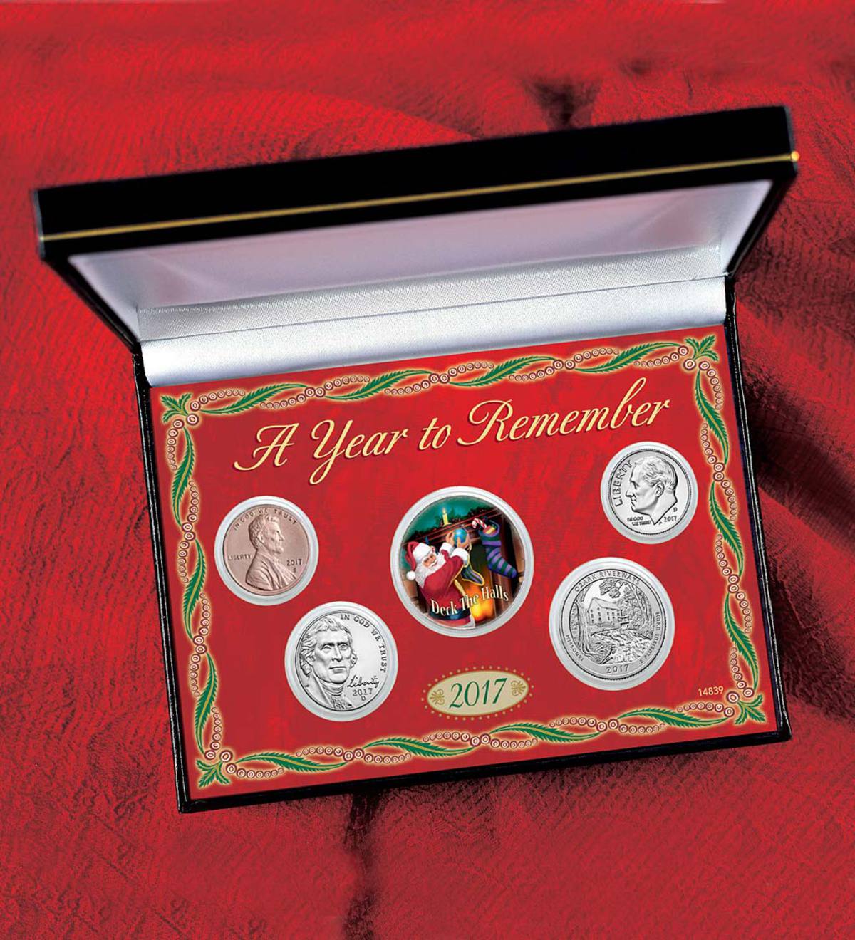 Colorized Santa Claus Half Dollar Coin Set