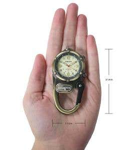 Carabiner Watch with Microlight