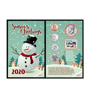 Snowman Greeting Card Coin Set