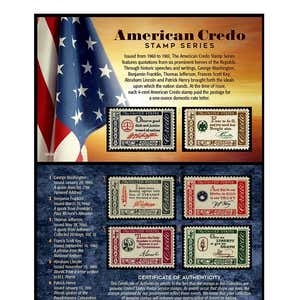 American Credo Collectible Stamp Set