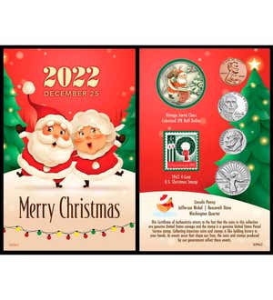 Collectible Coins Santa Claus 2022 Holiday Greeting Card