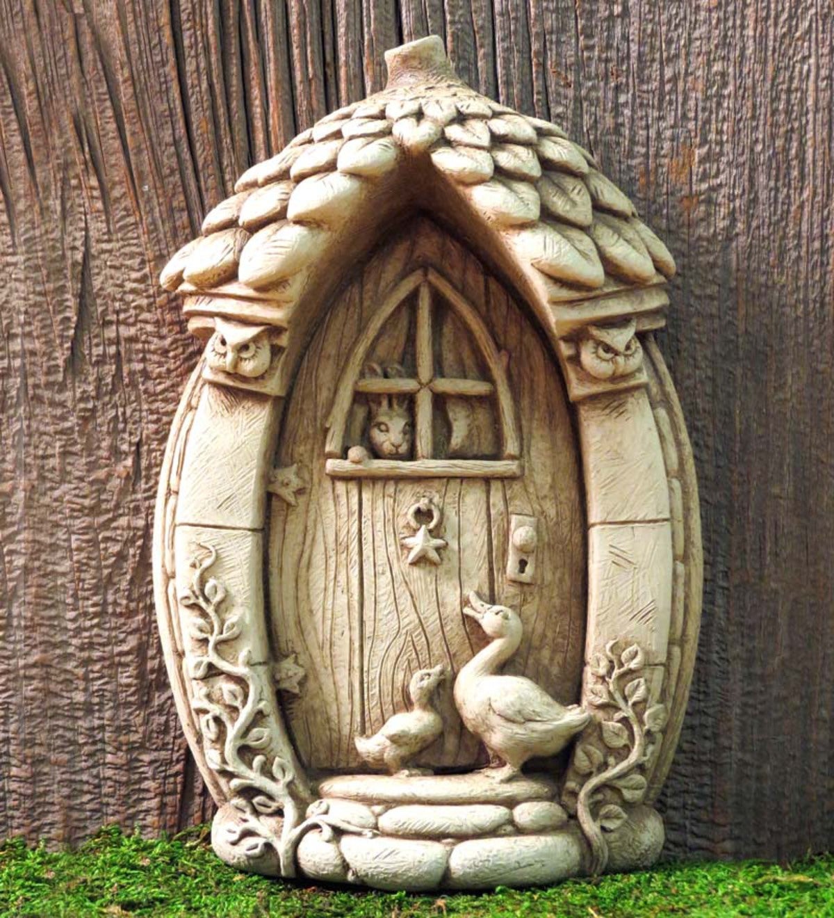 Stone Mother Goose Fairy Door by Carruth Studio
