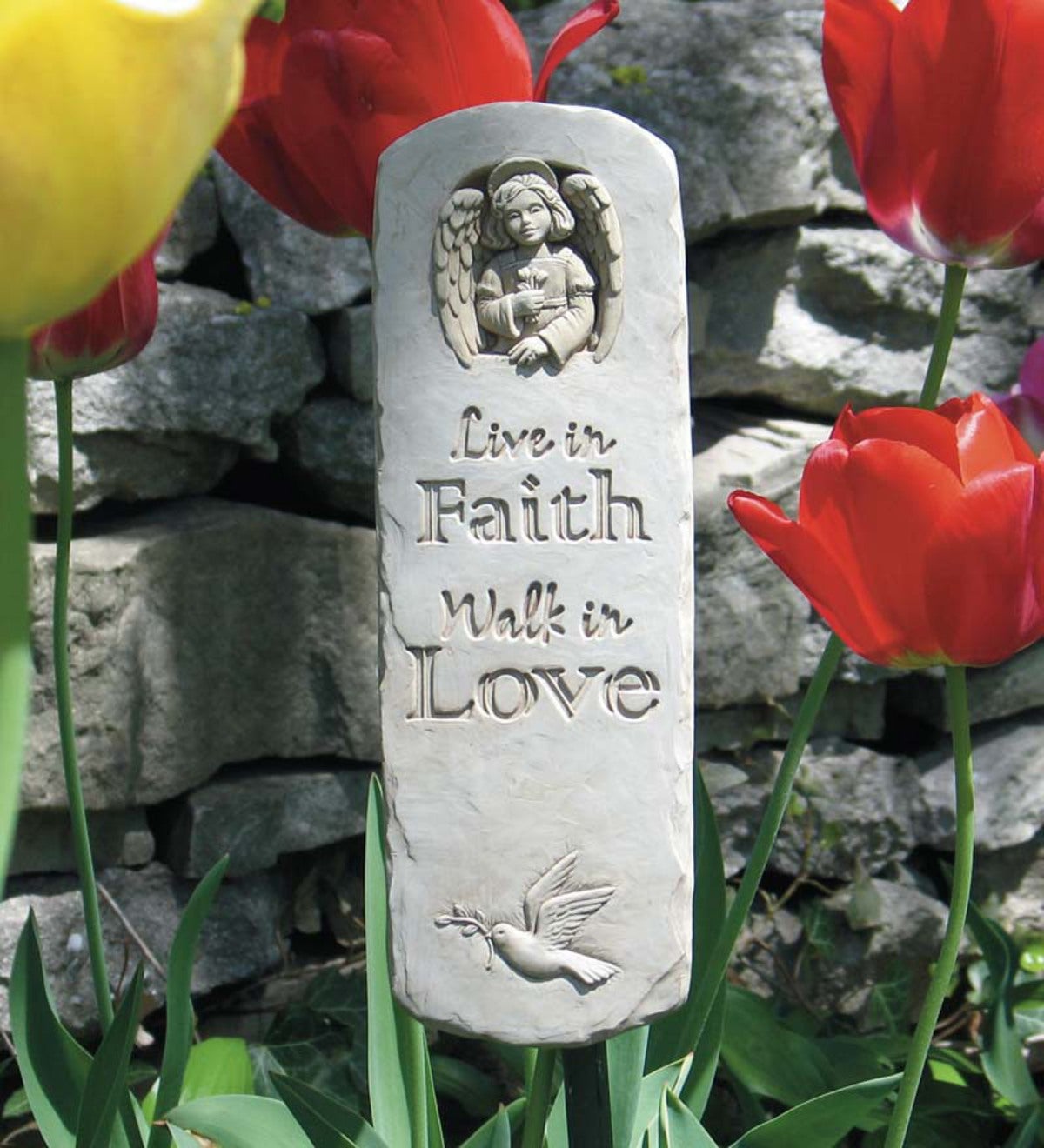 Stone Walk In Love Wall Plaque by Carruth Studio