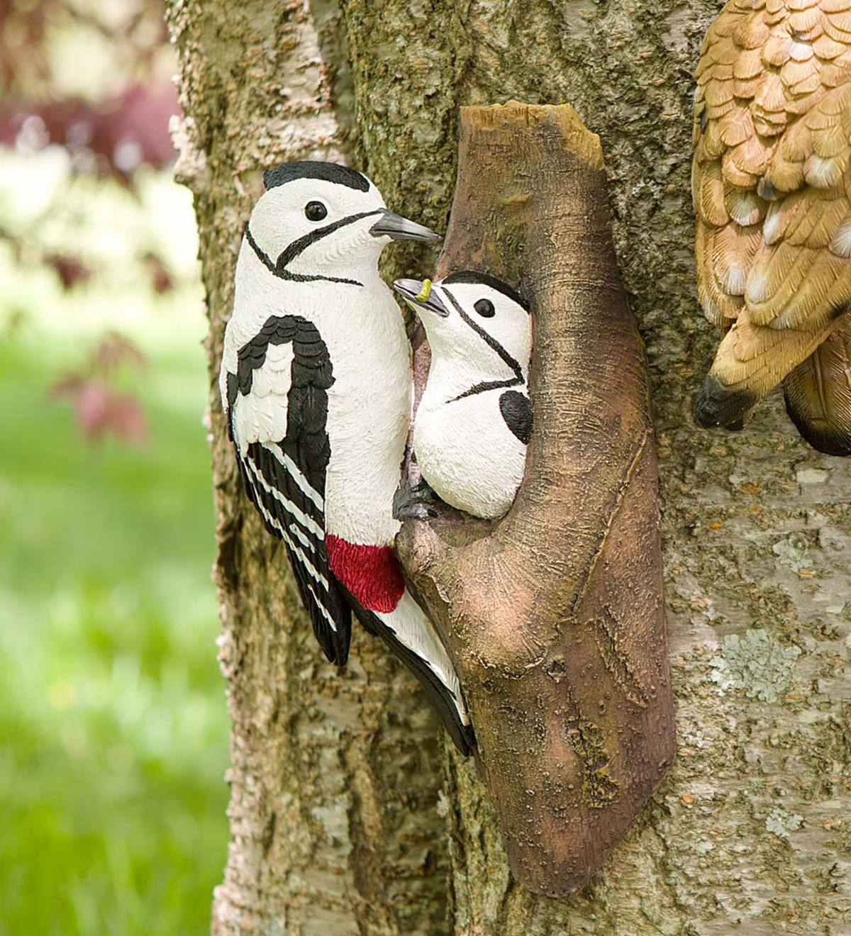 Bird Tree Hanger Garden Accent - WoodPecker