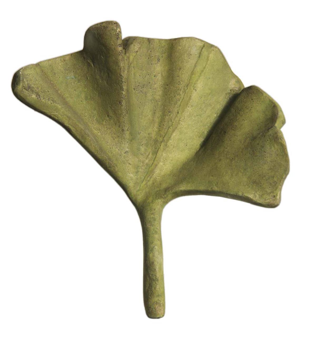 Stone Ginkgo Leaf Garden Sculpture