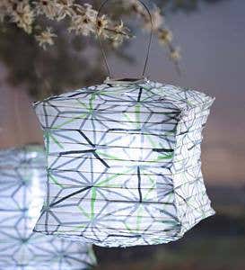 Weather-Resistant Fabric Solar Lantern