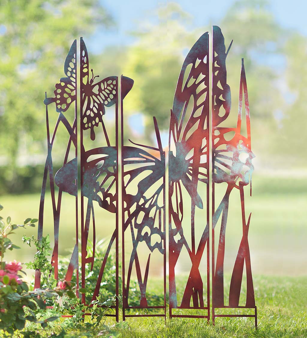 Butterfly Garden Landscape Panel Stakes, Set of 5