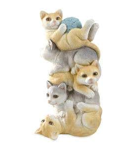 Stacked Cats Statue
