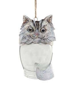 Glass Jar Critter Ornaments - Cat