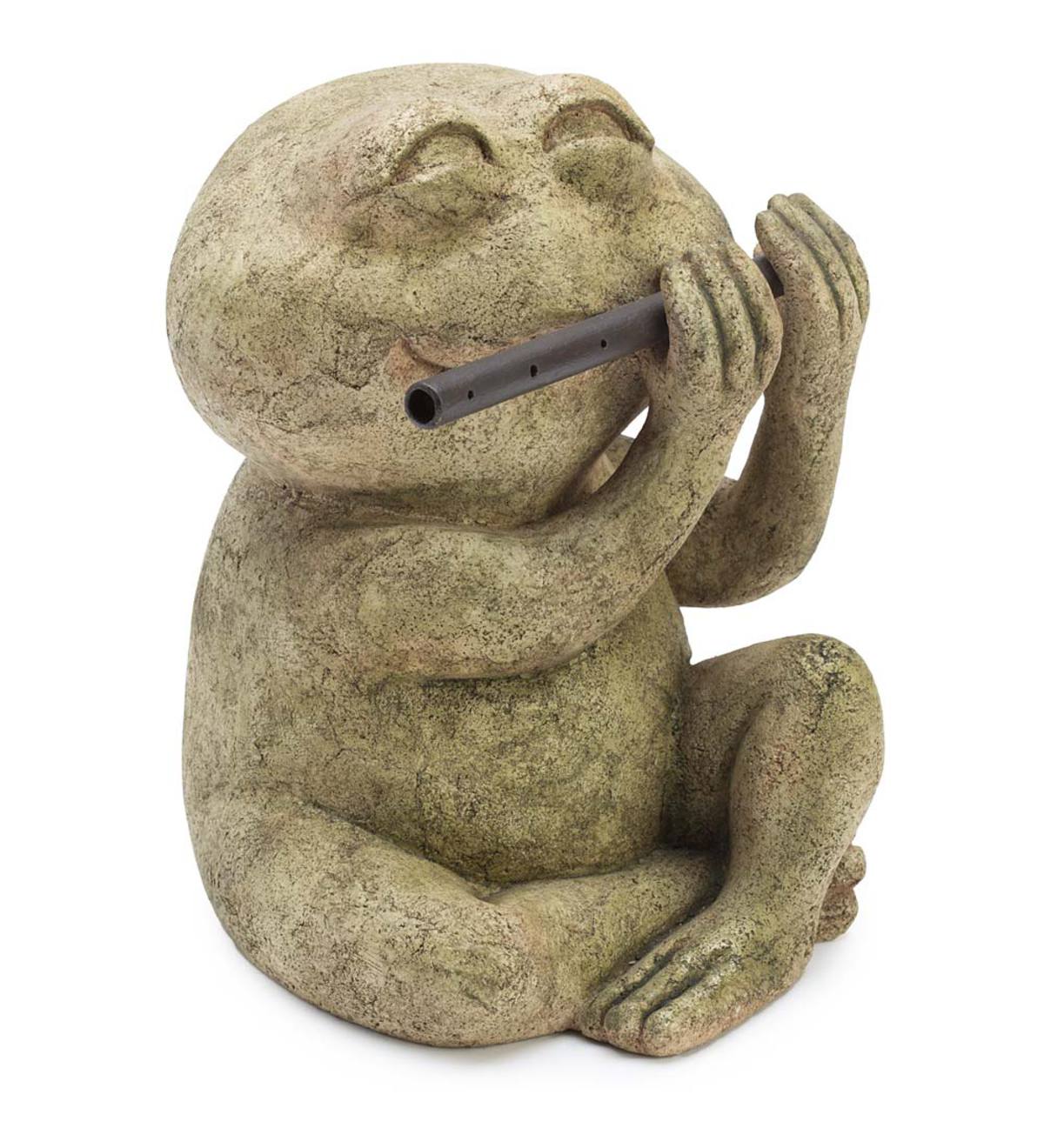 Frog Musician Sculpture