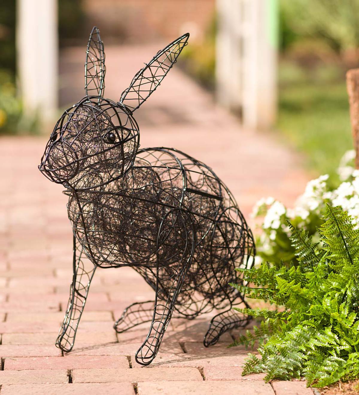 Wire Rabbit Sculpture