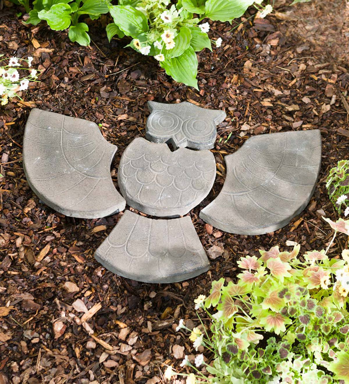 Decorative Stones Owl Garden Accent