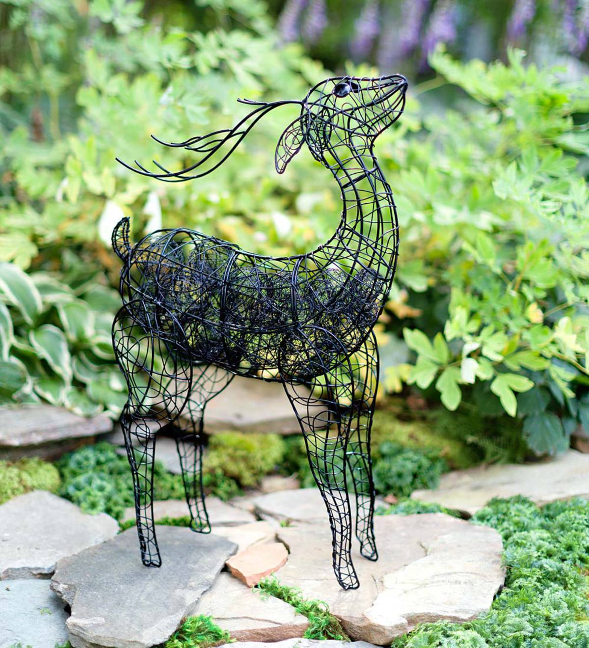 Wire Deer Sculpture