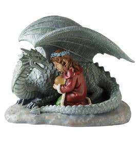 Dragon and Maiden Sculpture