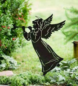 Angel Silhouette Garden Stake