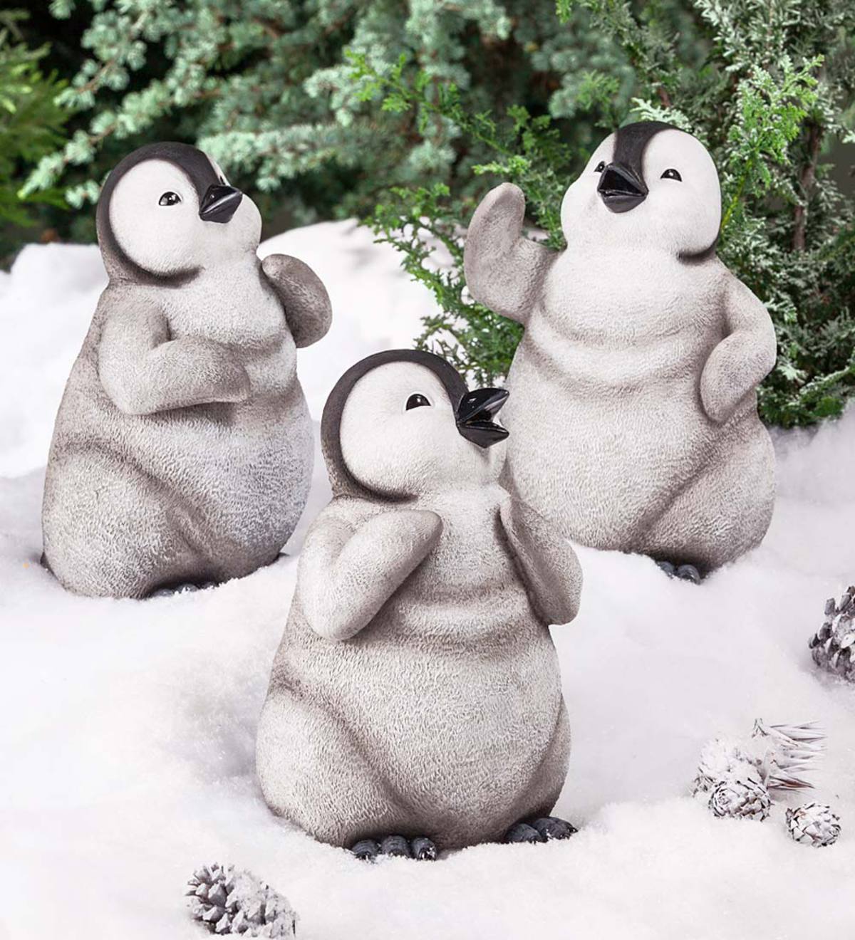 Baby Penguin Figurines, Set of 3