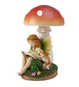Reading Fairy with Solar Toadstool