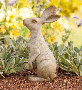 Short Sitting Bunny Sculpture