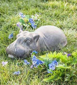 Baby Garden Hippo Sculpture