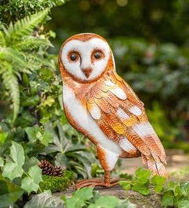 Handcrafted Metal Barn Owl