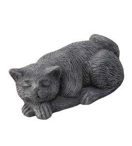 Sleeping Cat Textured Sculpture