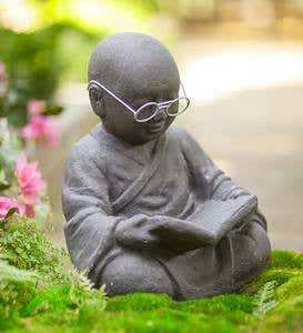 Reading Monk Sculpture