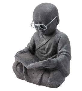 Reading Monk Sculpture