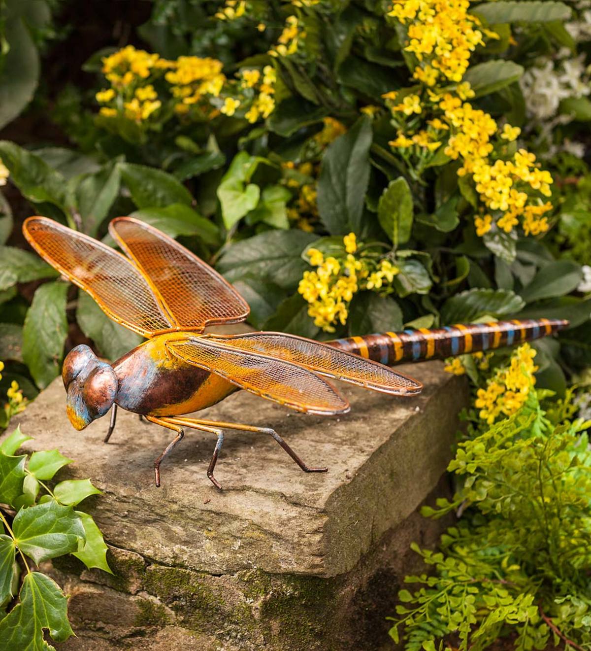 Oversized Metal Dragonfly Sculpture