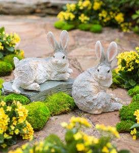 Lying Down Bunny Sculpture