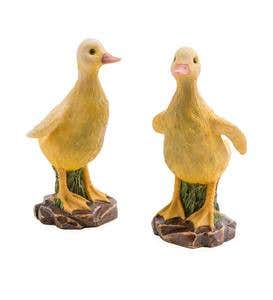 Duckling Figurines, Set of 2