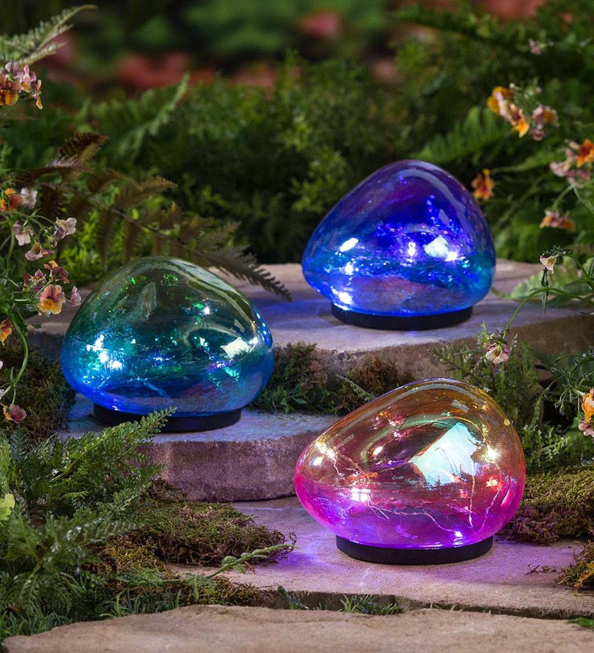 Solar Glass Garden Globes Wind And