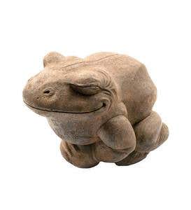 Contented Frog Outdoor Sculpture