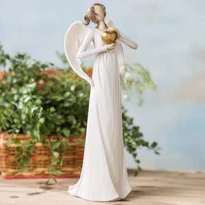 Angel with Golden Heart Indoor/Outdoor Sculpture