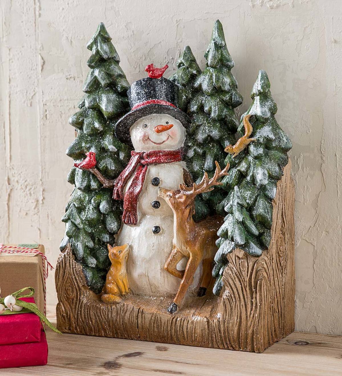 Snowman and Friends Tabletop Holiday Decoration