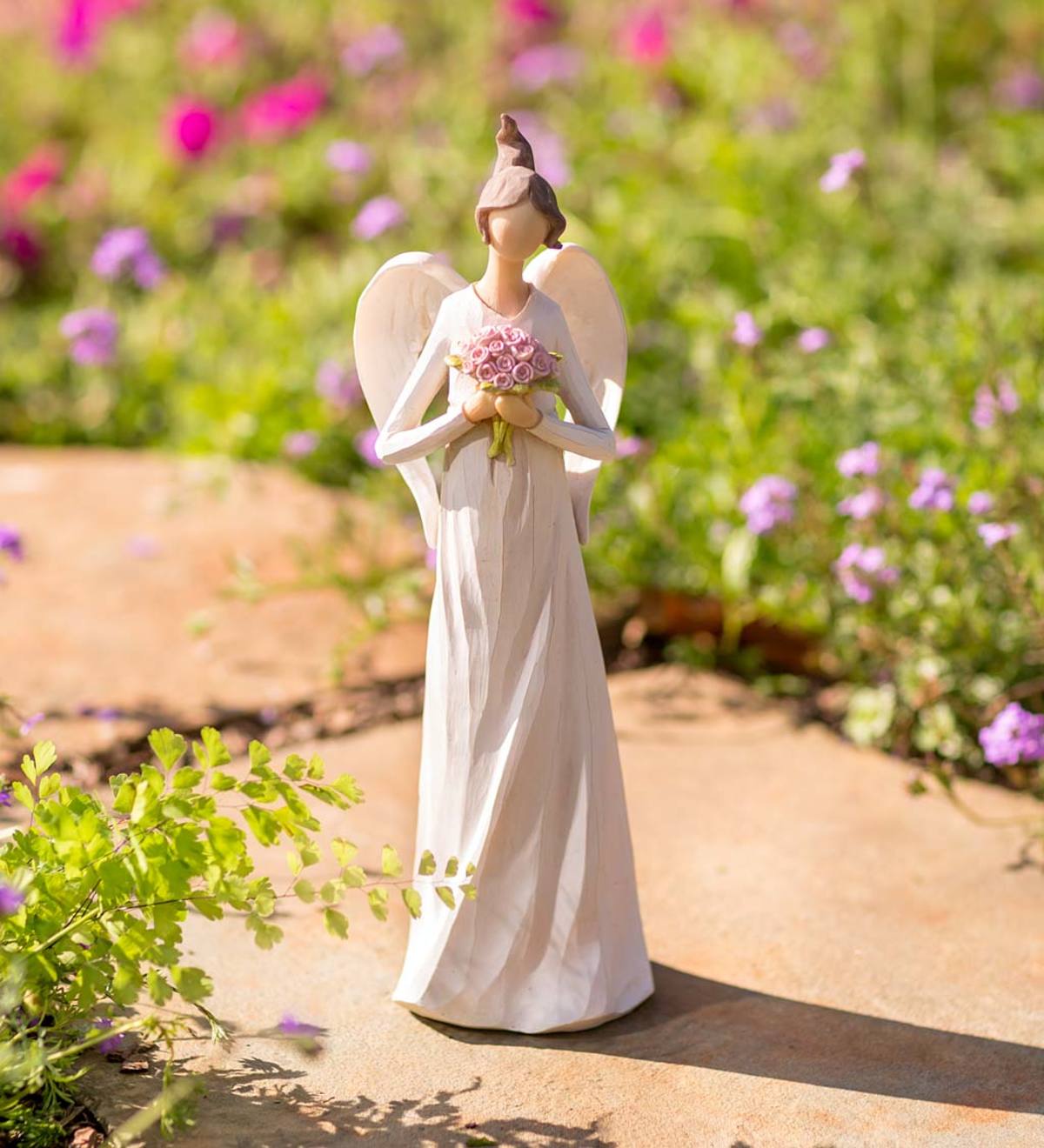 Angel with Flowers Statue